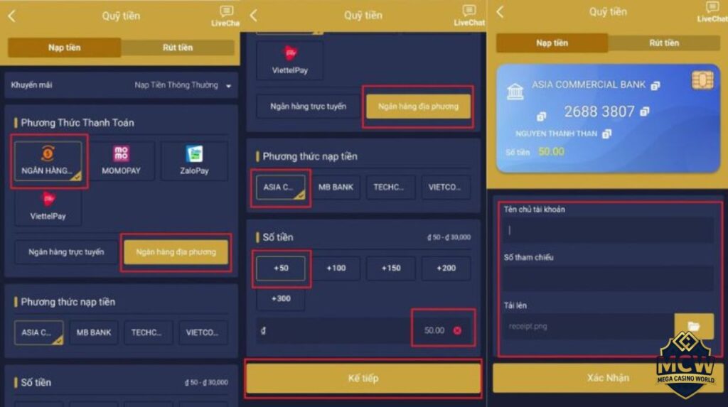 Mẹo nhận khuyến mãi khi nạp tiền MCW