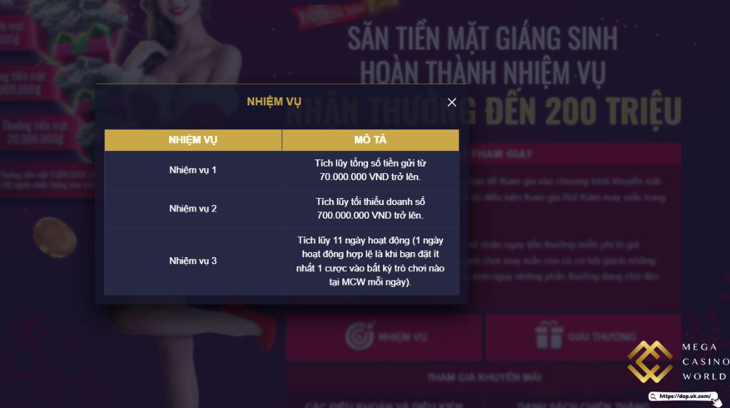 Lợi ích khi tham gia khuyến mãi Giáng Sinh MCW